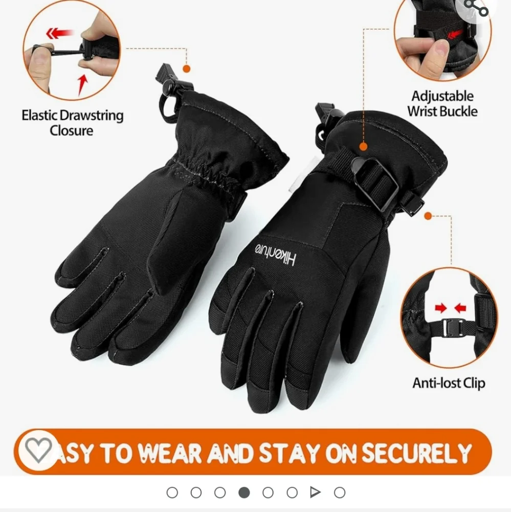 Hikentura Kids Snow Gloves size medium 7-12 , Waterproof Insulated 3 M t…